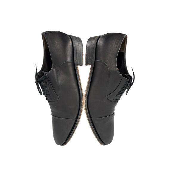 Bruno Magli Cap Toe Oxford Black Leather Mens Shoes Size 8.5 M Dress Italy main image 4